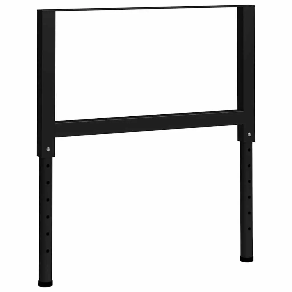 Metal Work Bench Frames Height Adjustable 69-95.5cm Black 2 Piece