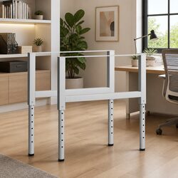 Adjustable Metal Workbench Frame Set 69-95.5cm Grey