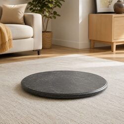 Black Marble Round Table Top Ø60cm x 2.5cm Replacement