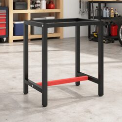 Metal Work Bench Frame with Reinforced Support 70x50x79cm
