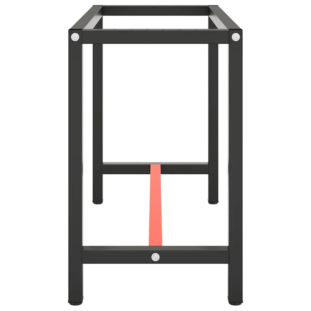 Metal Workbench Frame Sturdy Heavy Duty Black Powder Coated 110x50x79cm