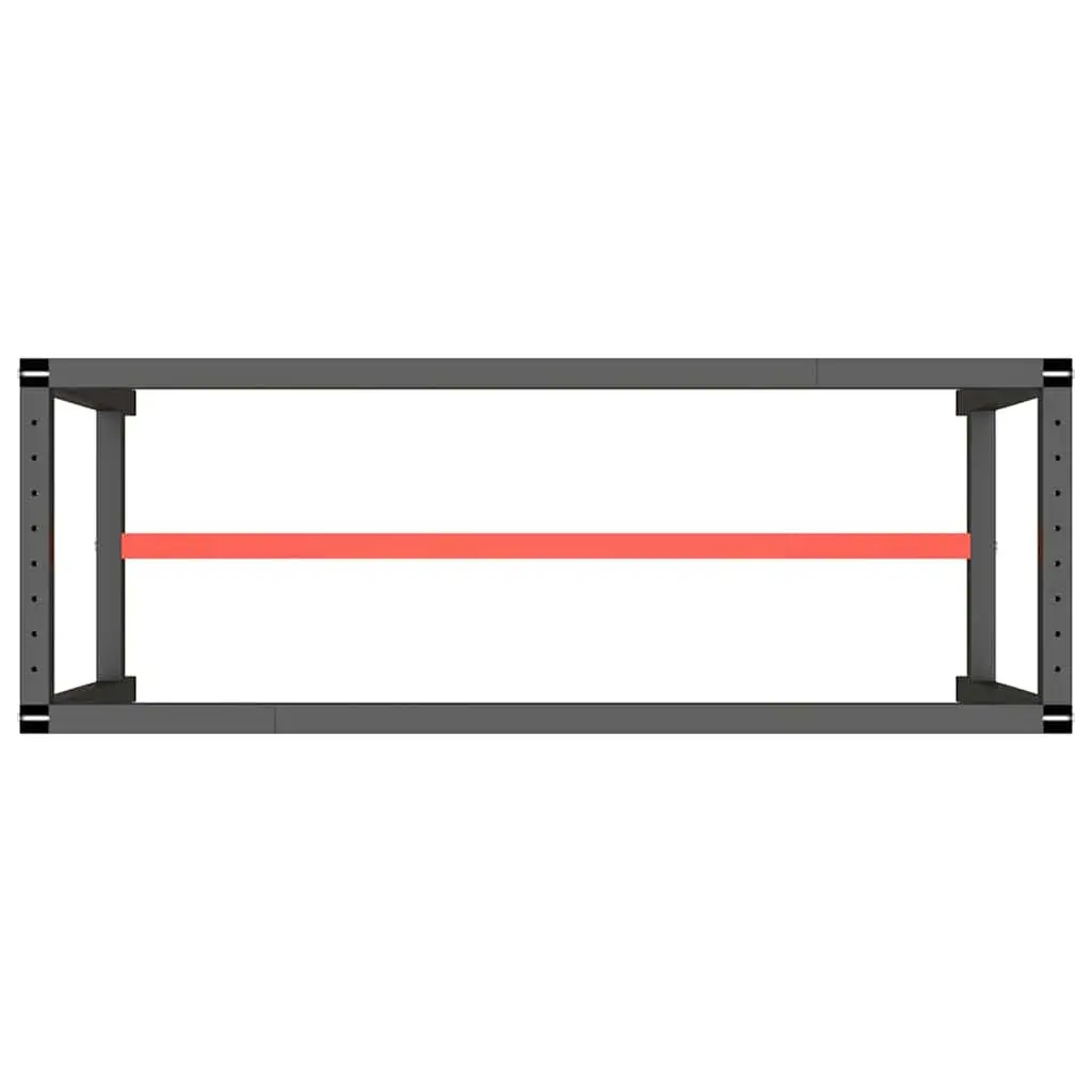 Metal Work Bench Frame with Supportive Structure