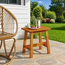 Acacia Wood Stool 45x29x45cm for Versatile Use