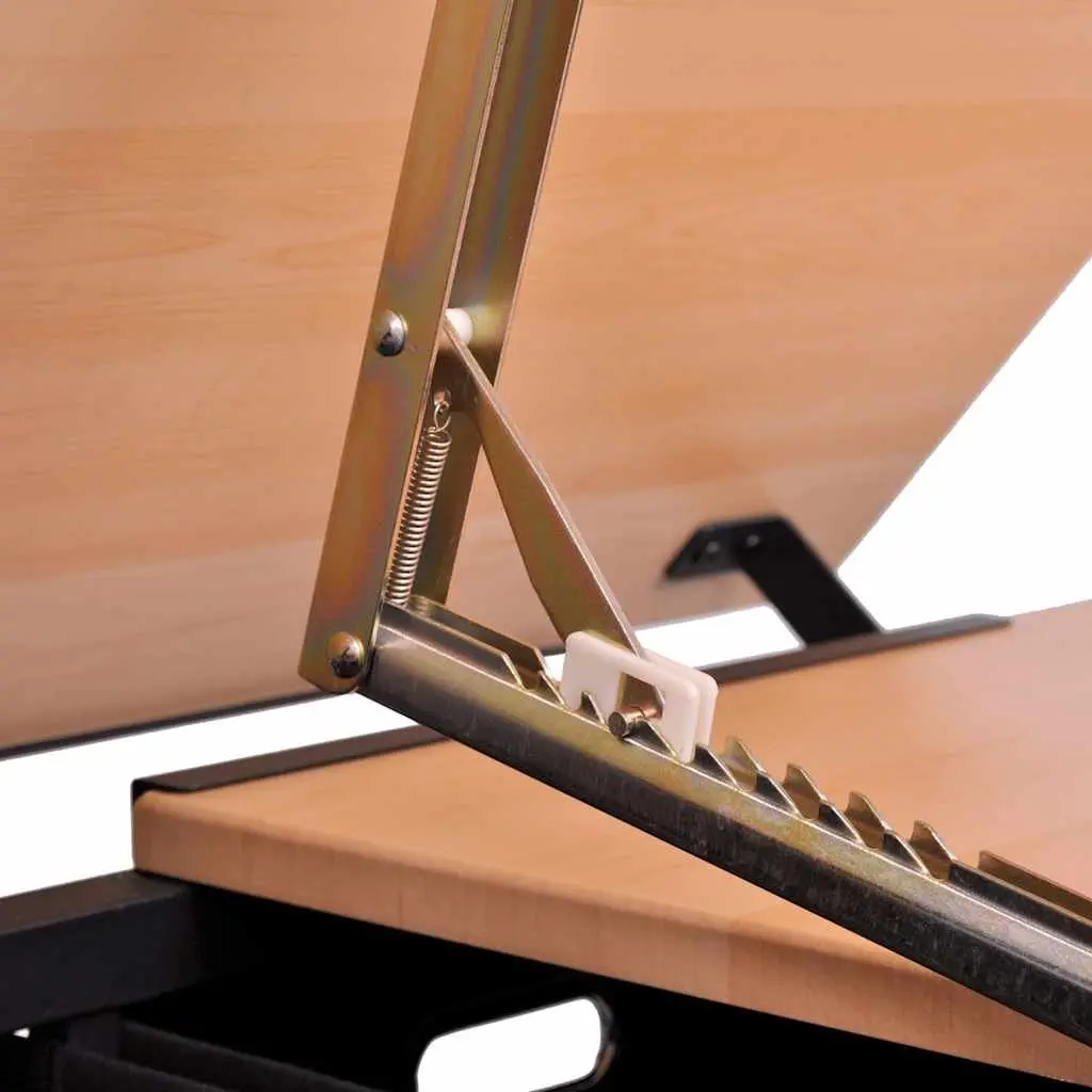 Drafting Table Tiltable Top Adjustable Height Brown