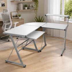 Engineered Wood L-Shaped Corner Computer Desk