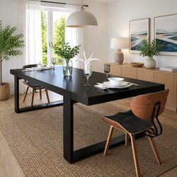2-Piece Dining Chair Set with Bent Wood Frame