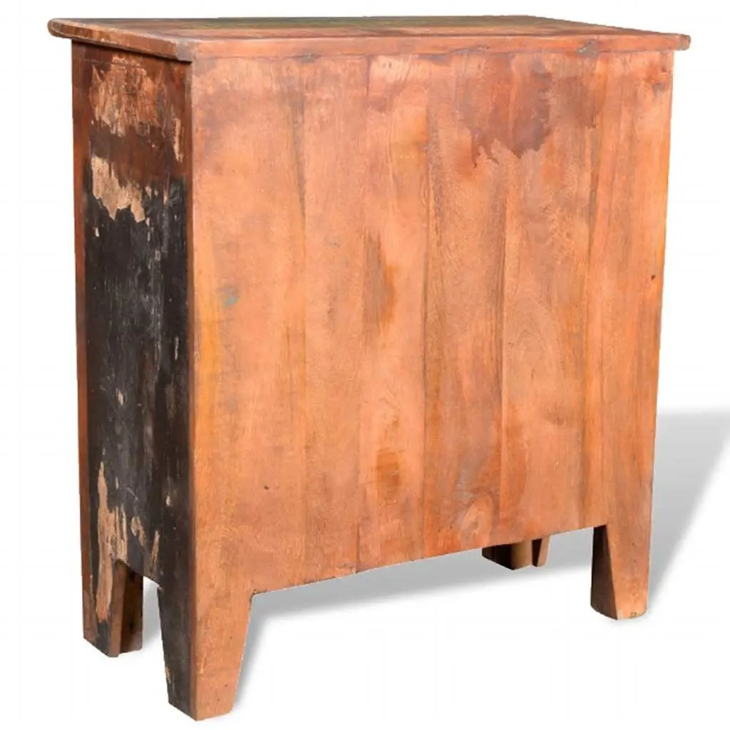Chest of Drawers Reclaimed Wood Vintage Style 4 Drawer Brown