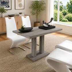 Brown MDF Dining Table with Clean Design and Easy Assembly