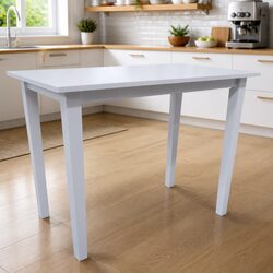 Durable White Bar Table for Kitchen and Hallway