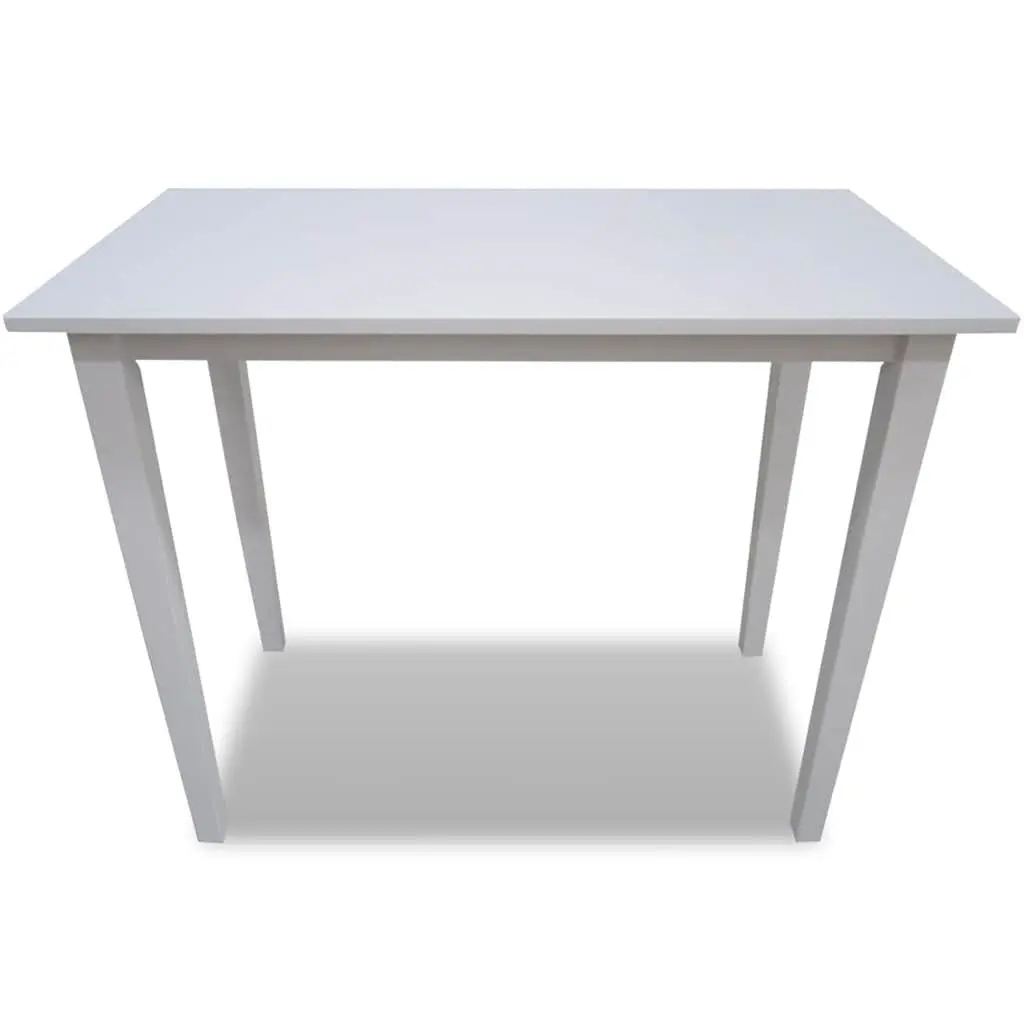 Wooden Bar Table Easy Maintenance Tall White