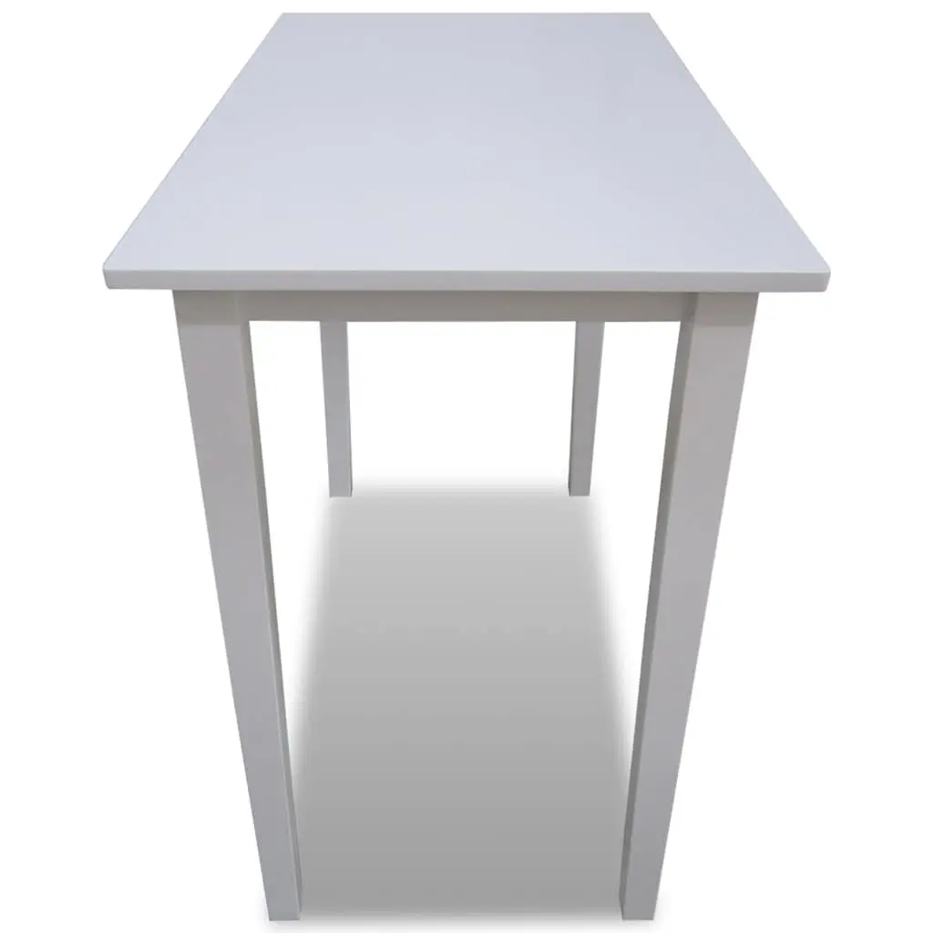 Wooden Bar Table Easy Maintenance Tall White