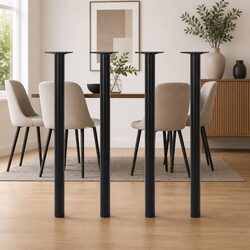 Replacement Table Legs Set of 4 Black, 870mm