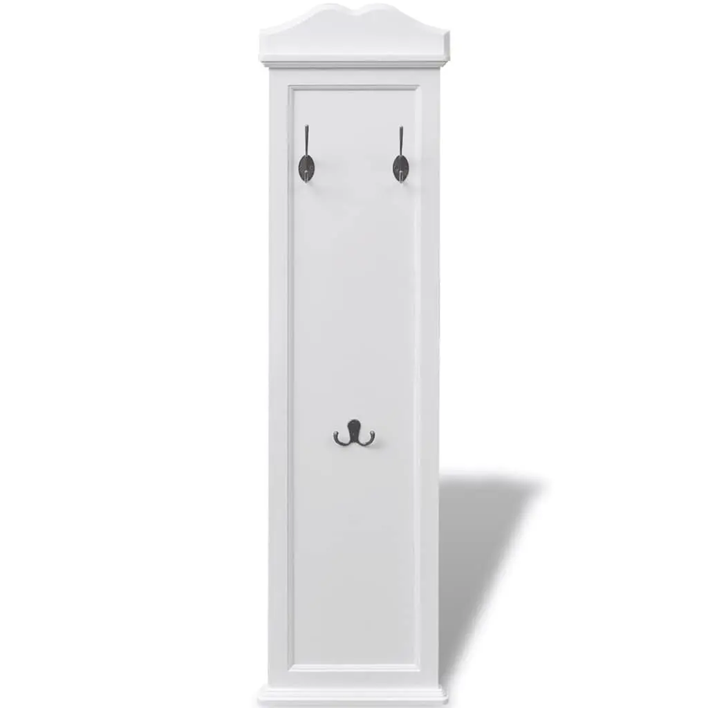 Coat Racks Baroque Style White 2 Pieces Steel Hooks Home Organisation Hallway Bedroom Decor