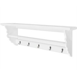 Stylish Baroque Coat Rack with Floating Shelf