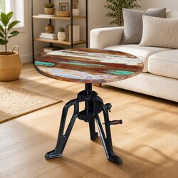 End Table with Adjustable Height from 42 to 63 cm
