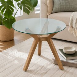 Round Tempered Glass Table Top 300mm for Durable Use
