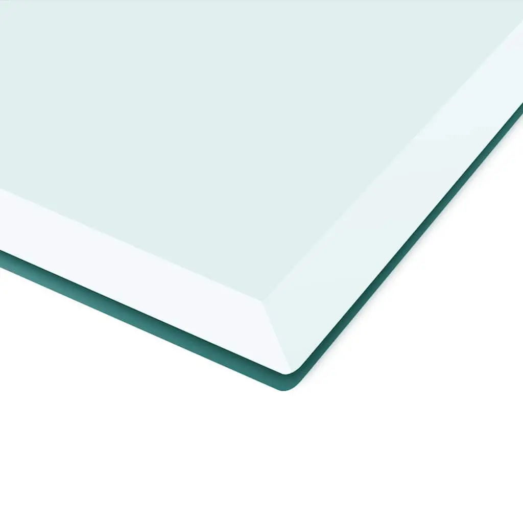Tempered Glass Table Top Rectangular Clear 1000x620mm