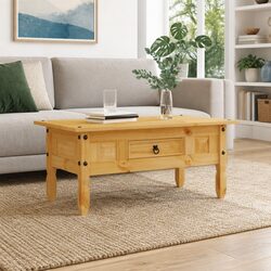 Mexican Corona Style Coffee Table Made from Solid Pine