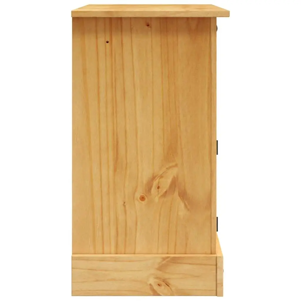 TV Cabinet Rustic Brown Living Room Entertainment Unit 80 x 43 x 78 cm