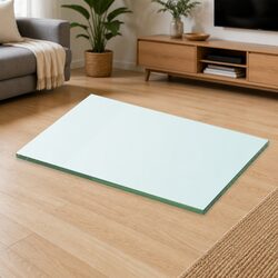 30x20 cm Clear Glass Floating Shelf Panel for Storage