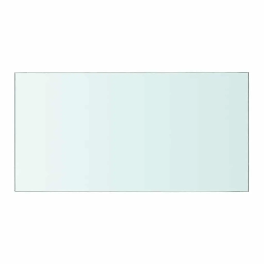 Glass Shelf Panel Easy to Clean 40x20 cm Clear Tempered Glass