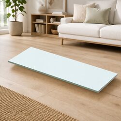 Tempered Glass Wall Mount Shelf Panel 50x12cm