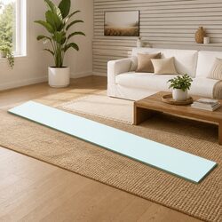 Tempered Glass Wall Shelf Panel 100x15cm for Displays