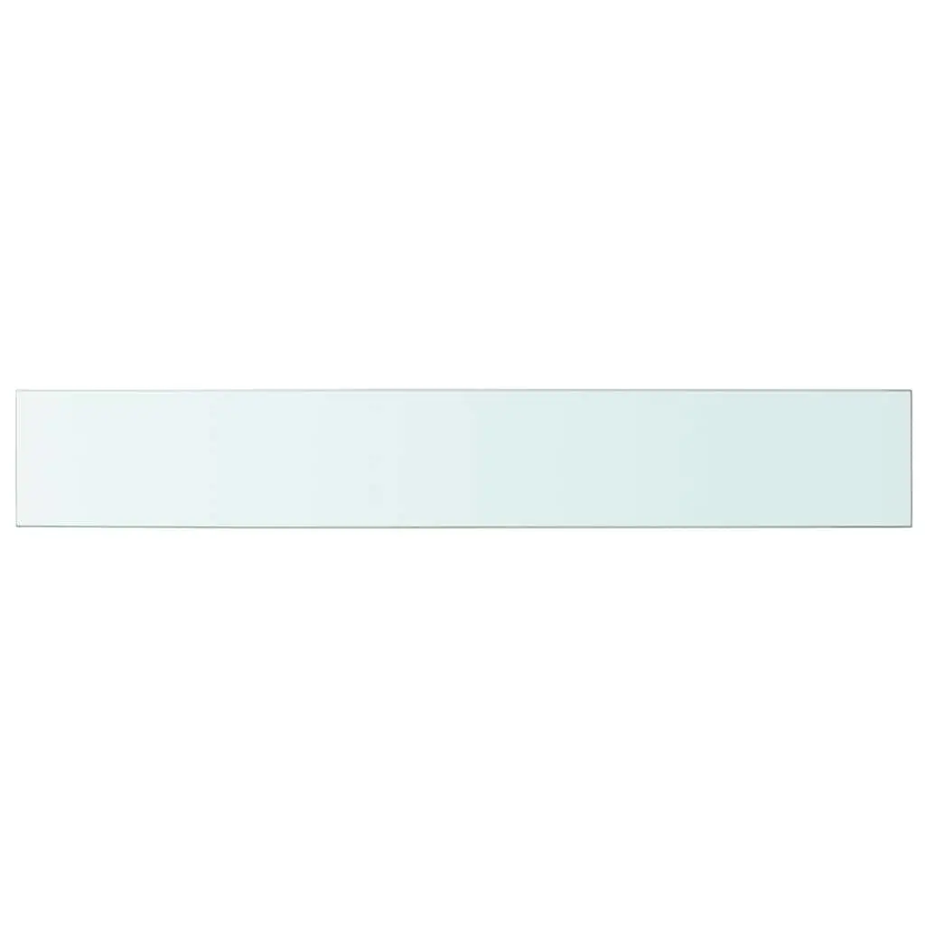 Glass Shelf Panel Modern Clear 100x15cm