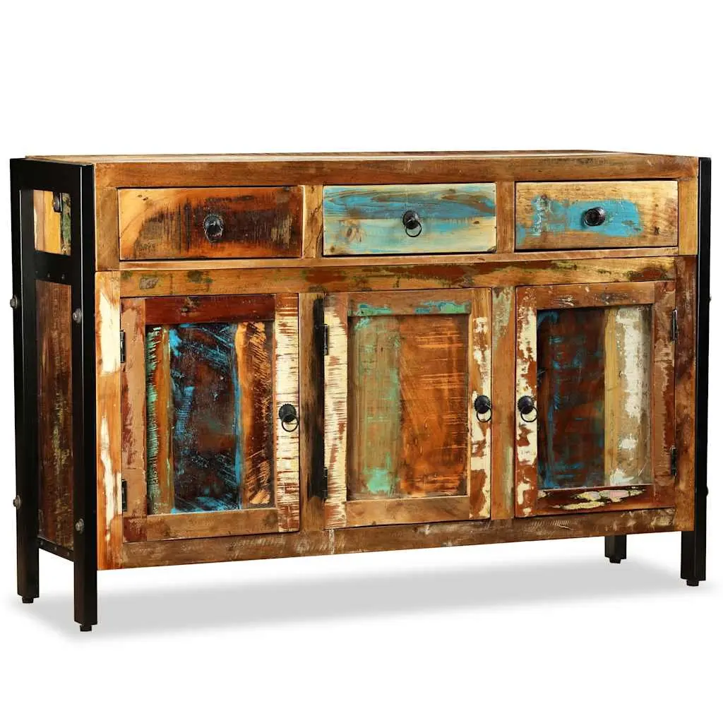 Sideboard Solid Reclaimed Wood Ample Storage 120x35x76cm Brown