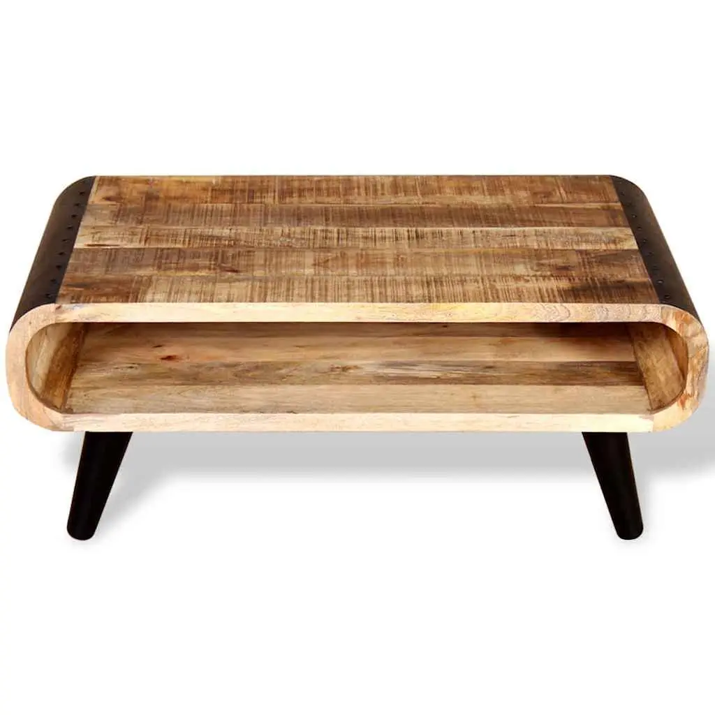 Coffee Table Industrial Vintage Style Rough Mango Wood Multicolour