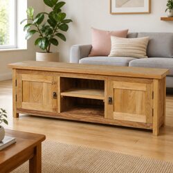 Colonial Solid Teak TV Cabinet 120x30x40 cm