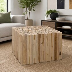 Sturdy Brown Accent Table for Home Use