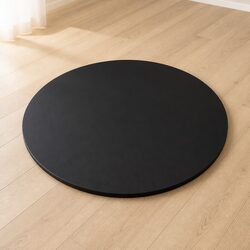500mm Black Round Tempered Glass Table Top