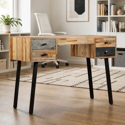 Writing Desk 110x50x76 cm in Solid Reclaimed Teak