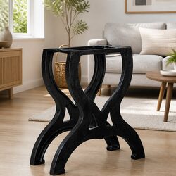 X-Frame Coffee Table Legs in Solid Cast Iron - 2 pcs