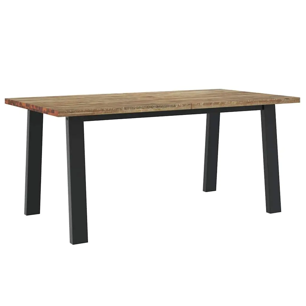 Dining Table Industrial Style Solid Acacia Wood Brown 170x90x75 cm