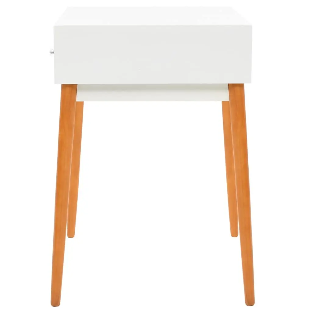 Dressing Table with Mirror Spacious Top White