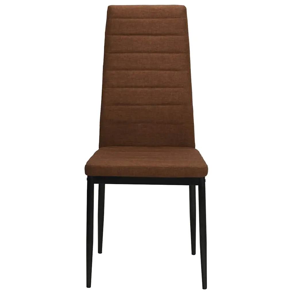 Dining Chairs Ergonomic Padded Brown Set of 2