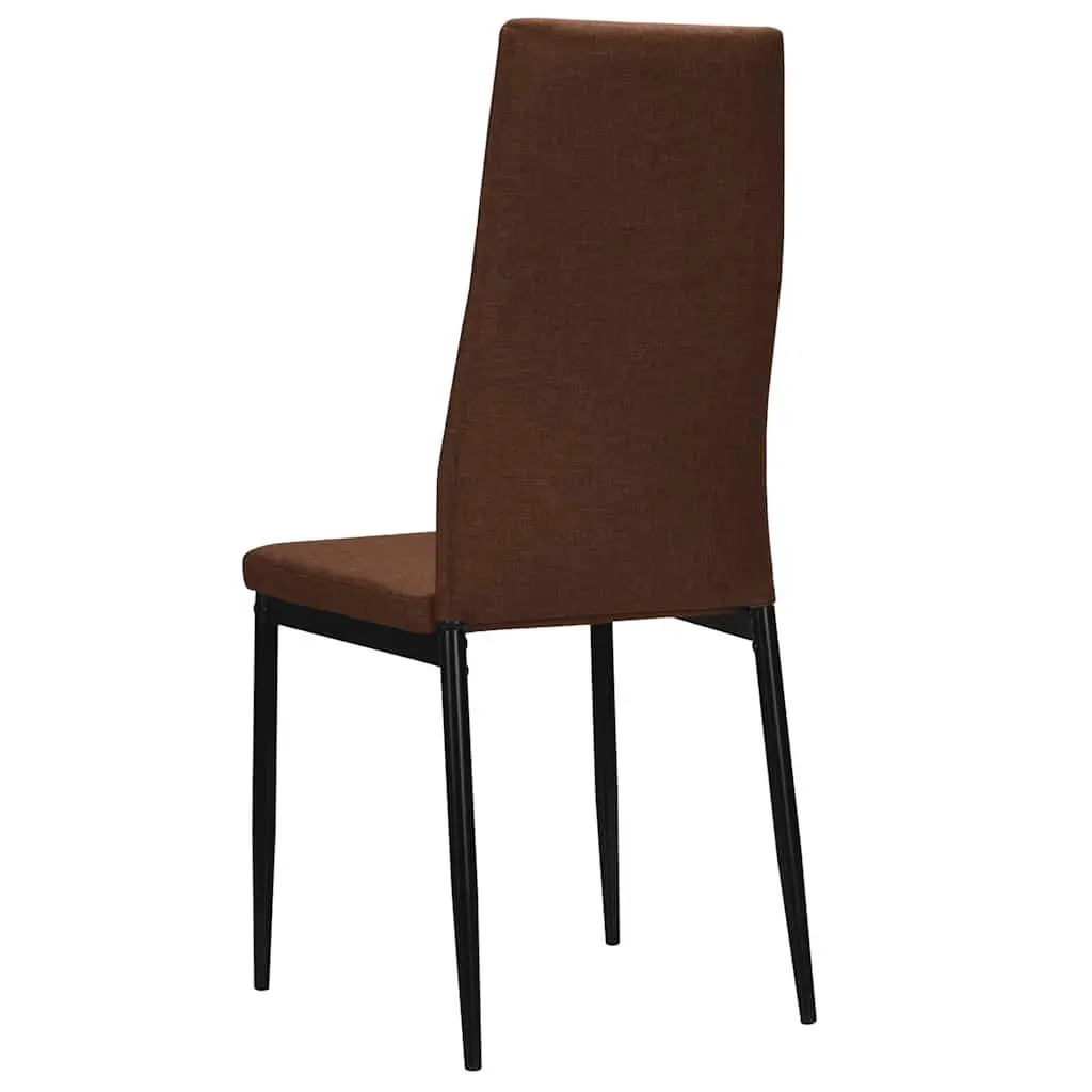 Dining Chairs Ergonomic Padded Brown Set of 2
