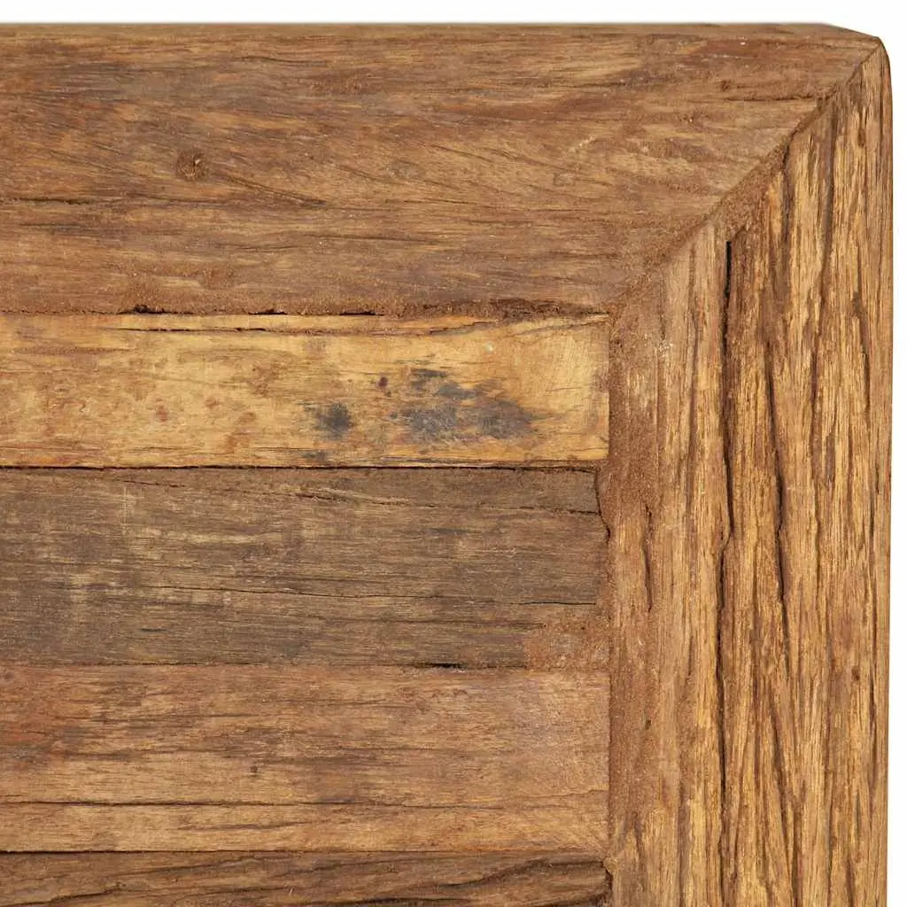 Coffee Table Vintage Retro Style Solid Reclaimed Wood 70x70x30cm Brown