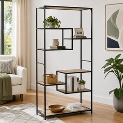 Modern Industrial Bookcase to Finish Your Room Aesthetic