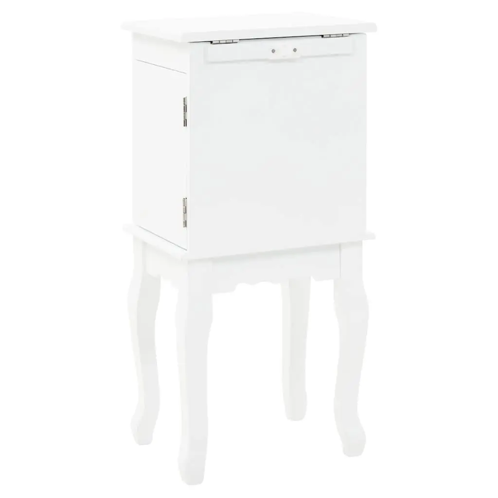 Jewelry Cabinet Free Standing Storage Box Organizer White