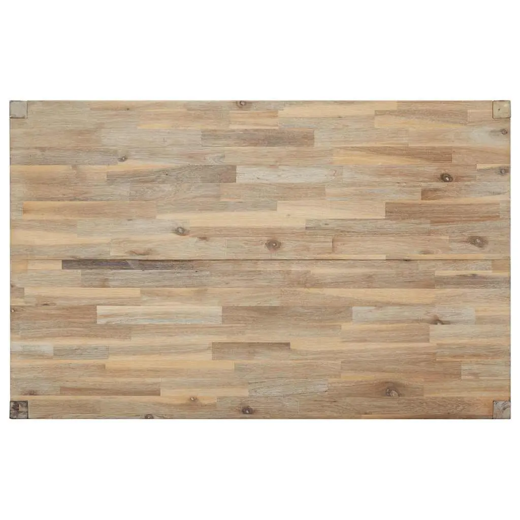 Dining Table Easy Cleaning 120x70x75cm Brown Solid Acacia Wood