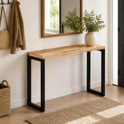 Console Table Made of Solid Mango Wood 120x35x76cm