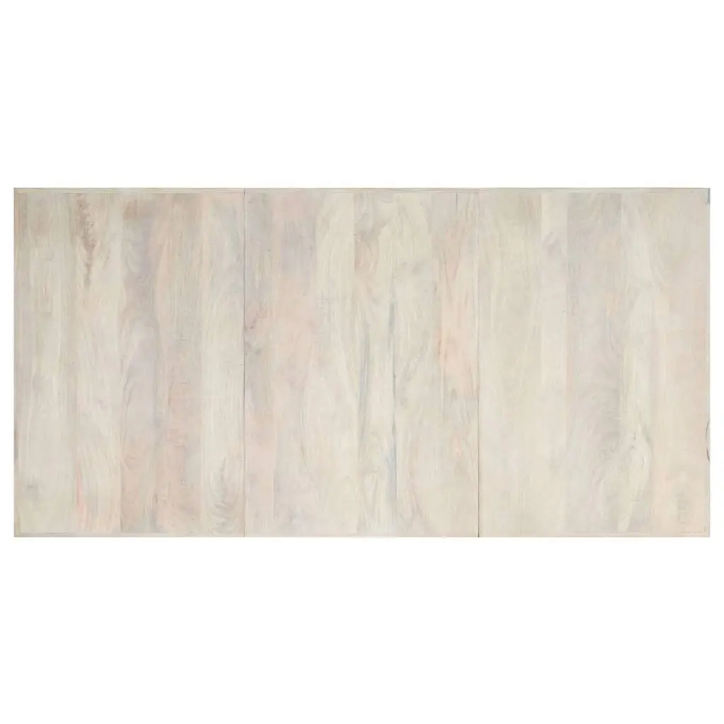 Dining Table Modern Style Comfort 200x100x75 cm White Solid Mango Wood