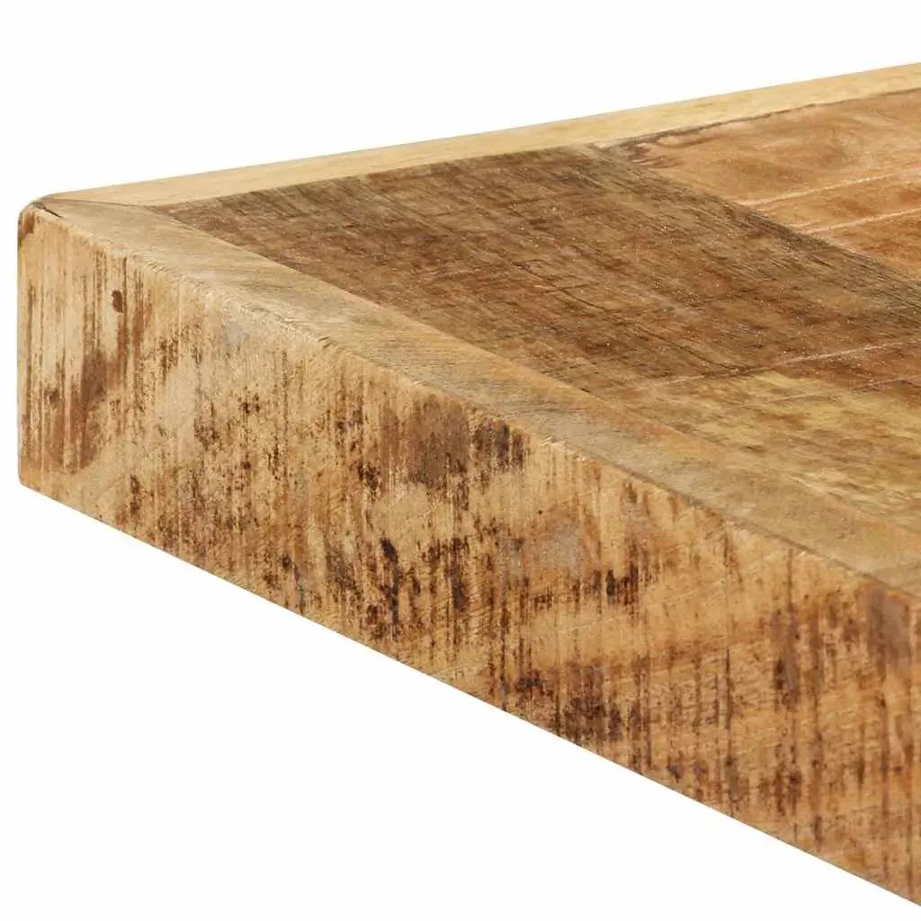 Dining Table Industrial Style Solid Rough Mango Wood 160x80x75 cm Brown