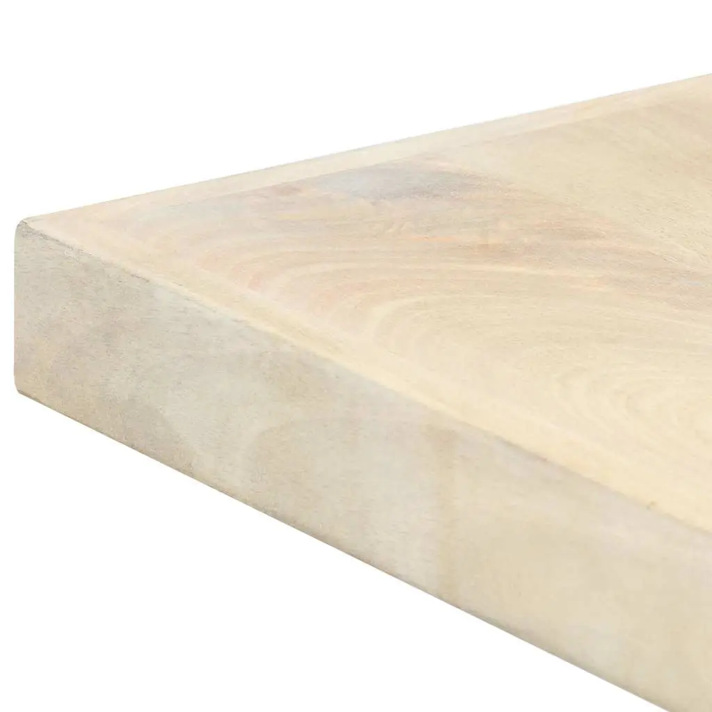 Dining Table Industrial Style Comfort 160x80x75 cm White Solid Mango Wood
