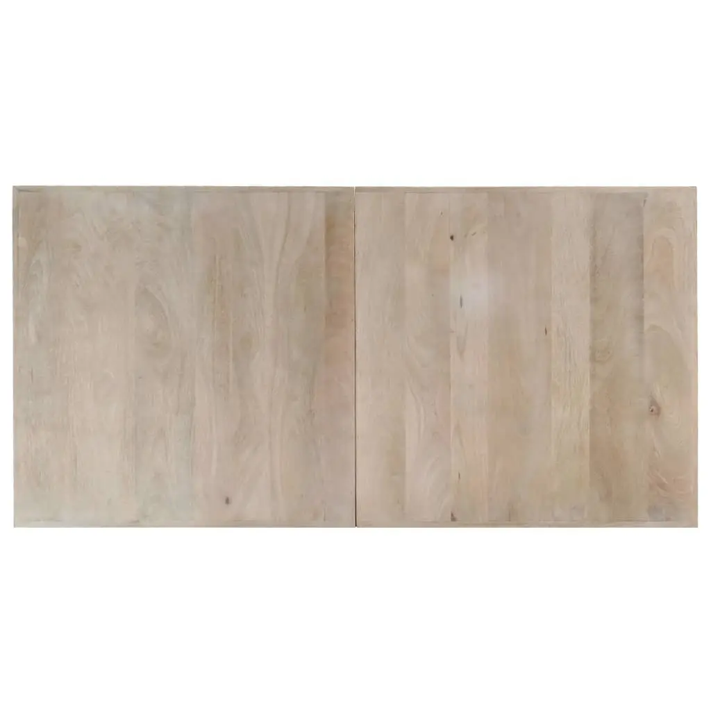 Dining Table Solid Mango Wood Modern 140x70x75cm Bleached Brown