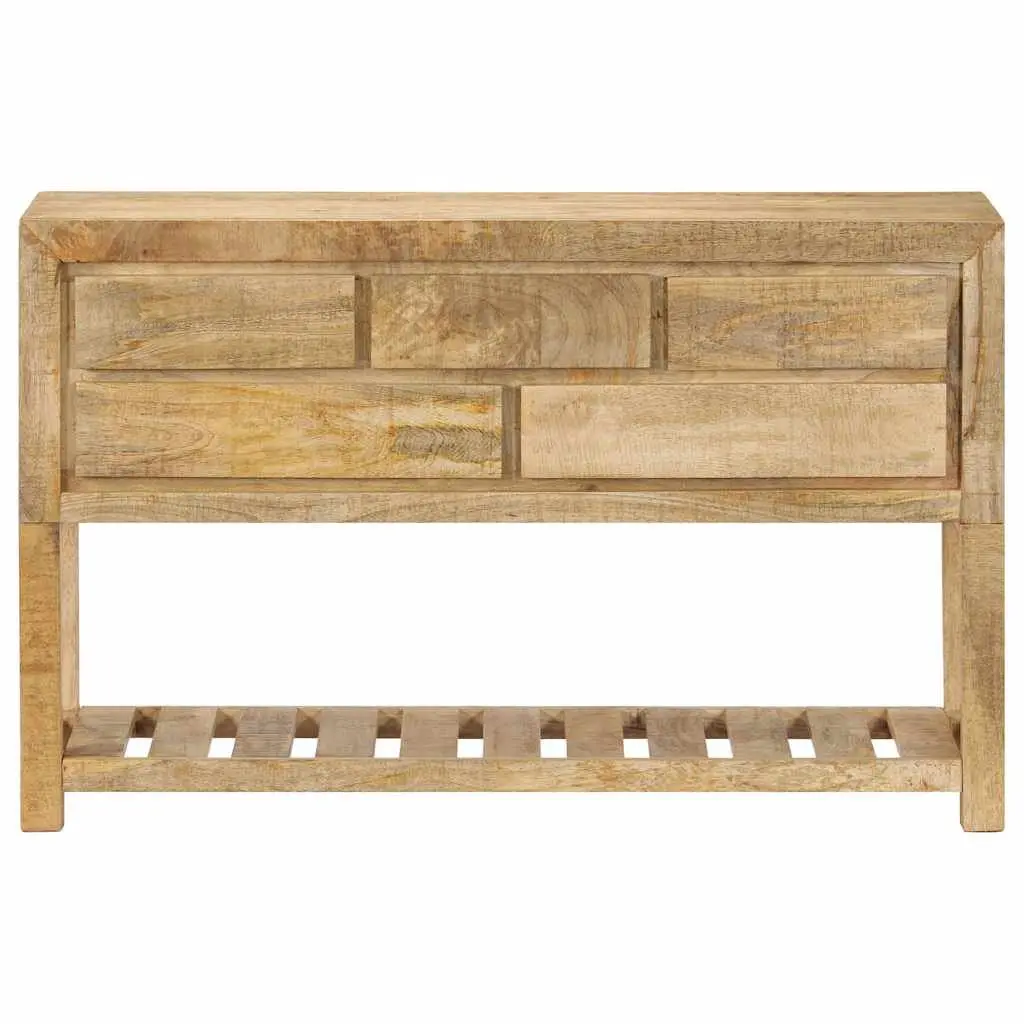 Sideboard with 5 Drawers and 1 Shelf 120x30x75 cm Brown Wooden Storage Cabinet