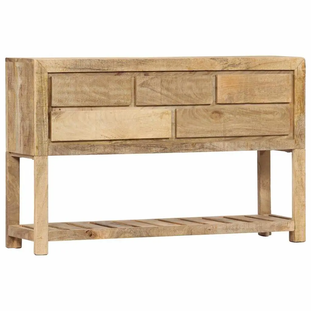Sideboard with 5 Drawers and 1 Shelf 120x30x75 cm Brown Wooden Storage Cabinet